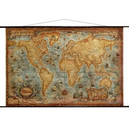 Świat. Mapa ścienna stylizowana 1:33 000 000, Ray&Co