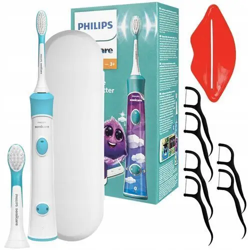 Szczoteczka Soniczna Philips Sonicare For Kids Dla Dzieci Etui Dodatki