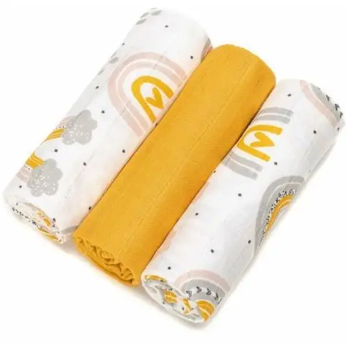 Tetra cloth diapers high quality pieluchy wielorazowe rainbow 70x70 cm 3 szt. T-tomi