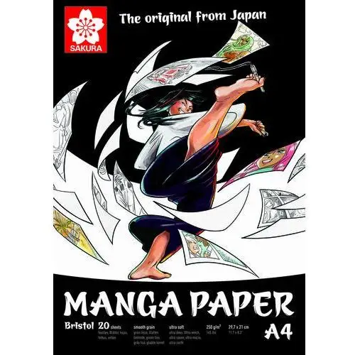 Talens Blok rysunkowy manga paper a4, sakura