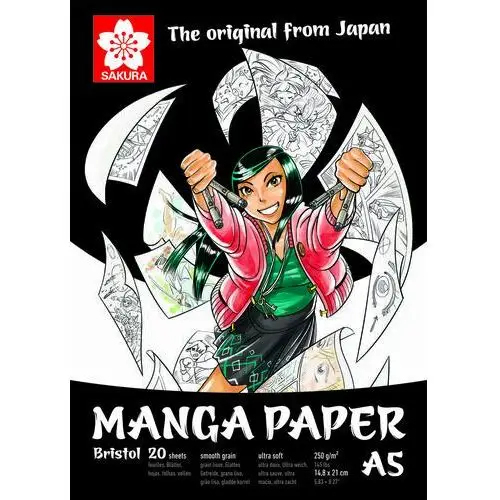 Talens Blok rysunkowy manga paper a5, sakura