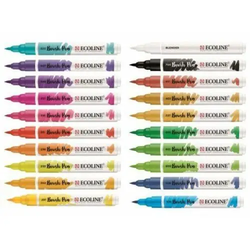 Talens ecoline brush pen markery 20kol new