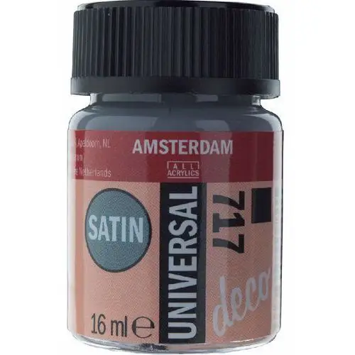 Farba dekoracyjna, Amsterdam Universal Satin, 717 cold grey, 16 ml