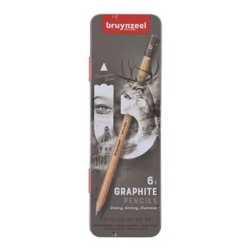Zestaw ołówków grafitowych, 6 sztuk, bruynzeel Talens