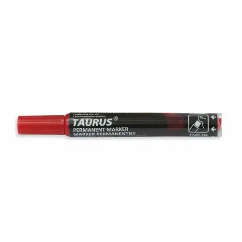Taurus Marker permanentny czerwony pisak z tłoczkiem