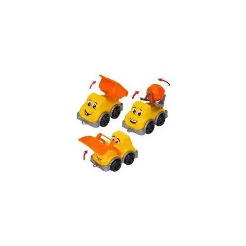 Miniaturowe pojazdy budowlane 3szt Technok