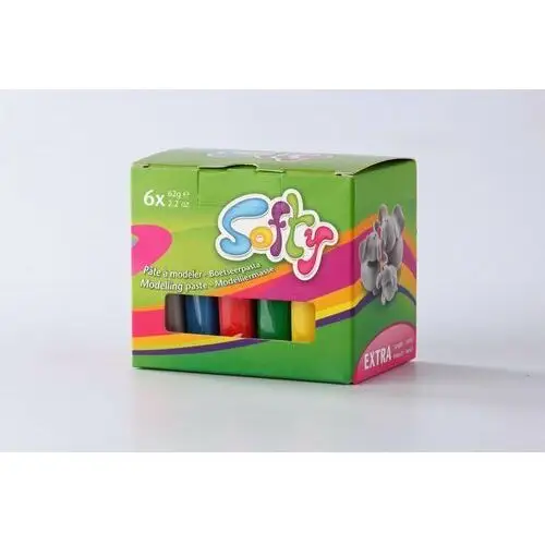 The clay and paint factory sa Zestaw mas softy, 6x62 g