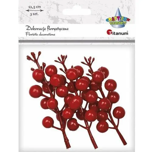 Titanum Dekoracje florystyczne gałązka winobluszczu czerwona