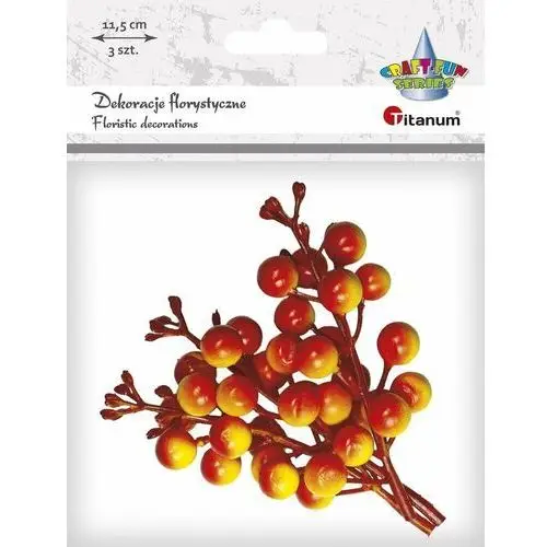 Dekoracje Florystyczne Gałązka Winobluszczu Pomarańczowa Titanum