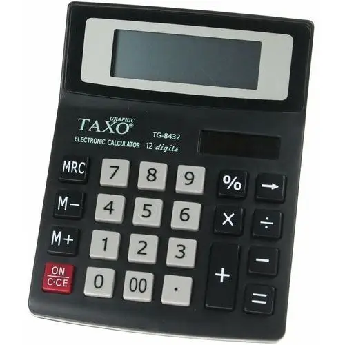Kalkulator biurowy,12 cyfrowy, szkolny, TAXO