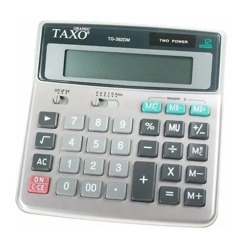 Kalkulator na biurko 12-pozycyjny Taxo TG-392DM
