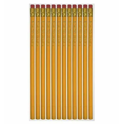 Ołówki drewniane z gumką 12 szt Titanum