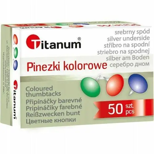 Titanum Pinezki kolor 50szt mix