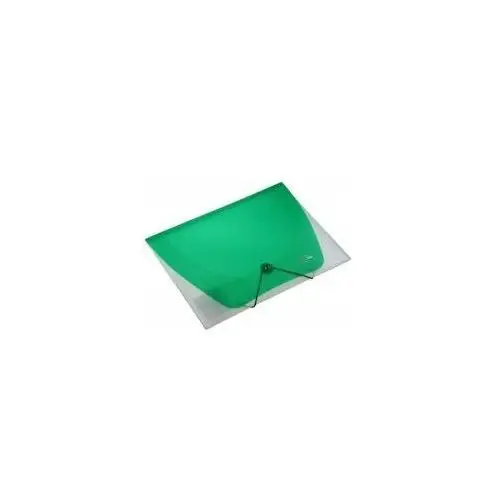 Titanum teczka pp a4 z gumką transparentna zielona