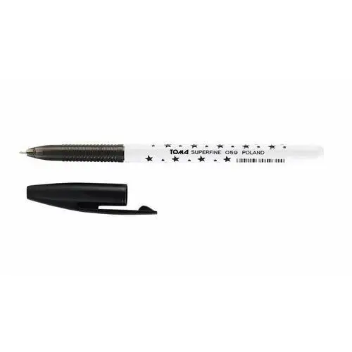 Toma Długopis superfine 0,5mm czar. (20szt) , toma