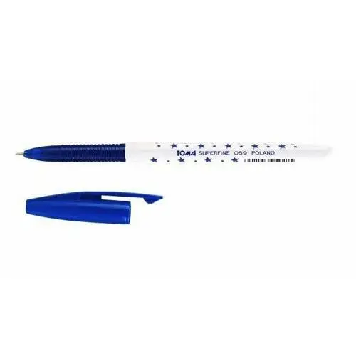 Toma Długopis superfine 0,5mm nieb. (30szt) , toma