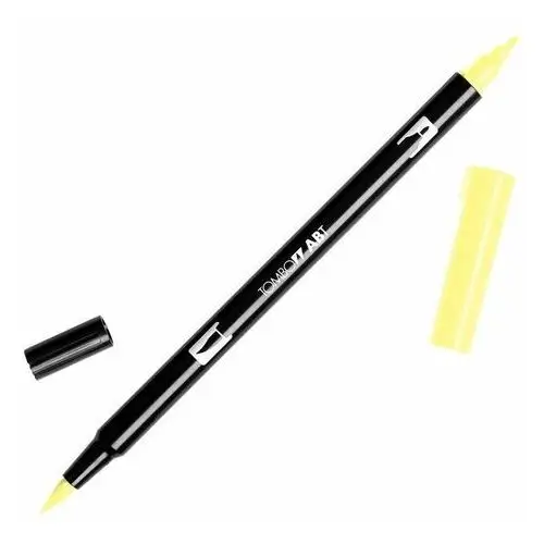 Tombow Flamaster dwustronny 090 brush pen baby yellow
