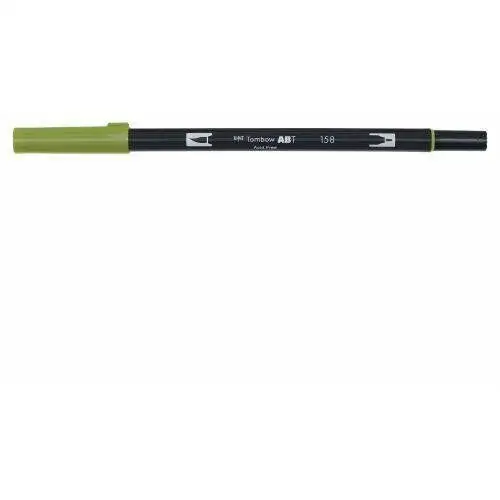 Marker dwustronny Brush Pen, dark olive