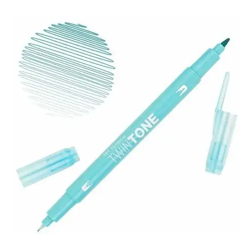 Tombow Marker dwustronny brush pen twintone aqua błękitny
