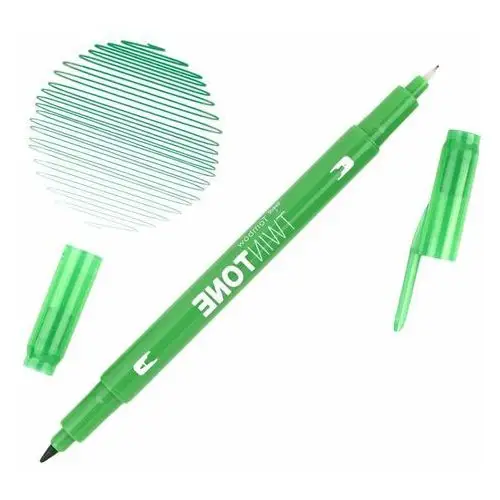 Tombow Marker dwustronny brush pen twintone green zielony