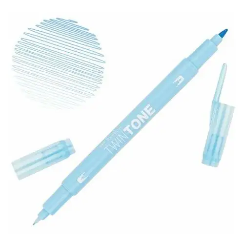 Tombow Marker dwustronny brush pen twintone sky blue niebieski