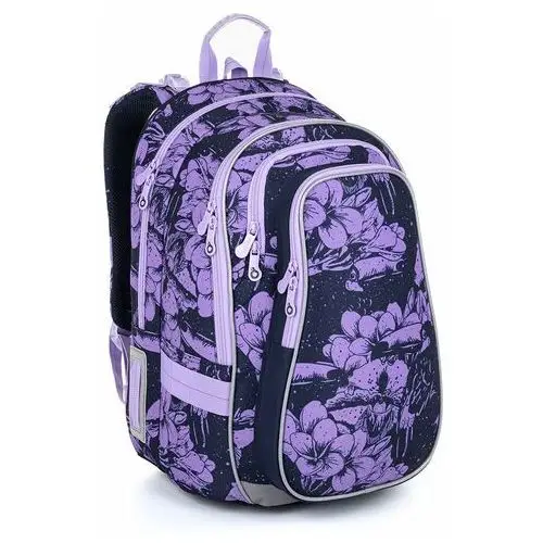Topgal Fioletowy plecak w kwiaty lynn 23008