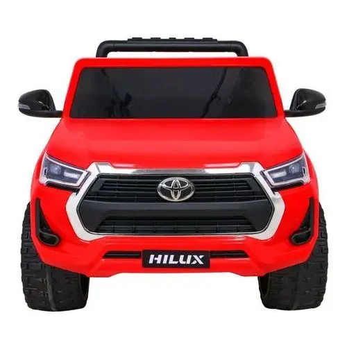 Toyota Hilux na akumulator dla dzieci Czerwony + Napęd 4x4 + Pilot + 2 bagażniki + Radio MP3 + LED