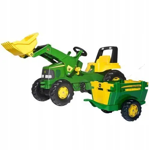 Traktor Na Pedały Przyczepa John Deere Rolly Toys Przyczepka Łyżka 3-8 lat