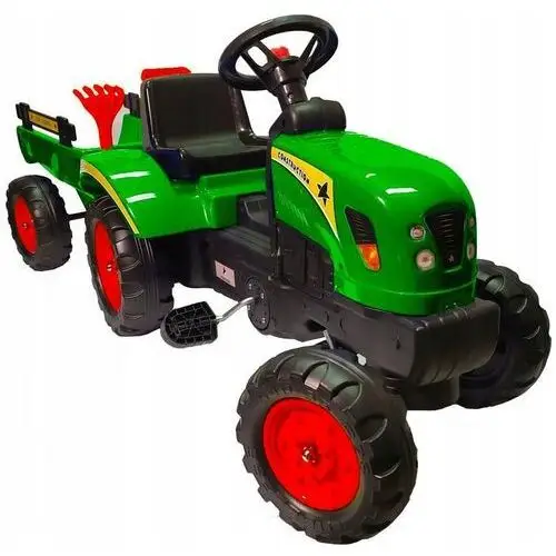 Traktor na pedały z przyczepą i akcesoriami 133 cm