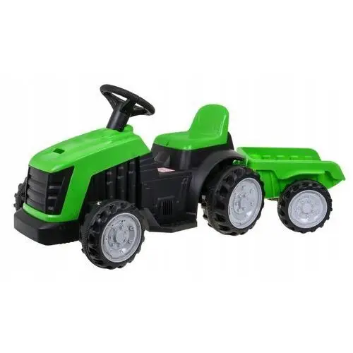 Traktor z Przyczepą Zielony, kolor zielony