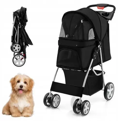 Transporter wózek spacerowy dla psa kota rozm. S/m 74 x 100,5 x 52 cm