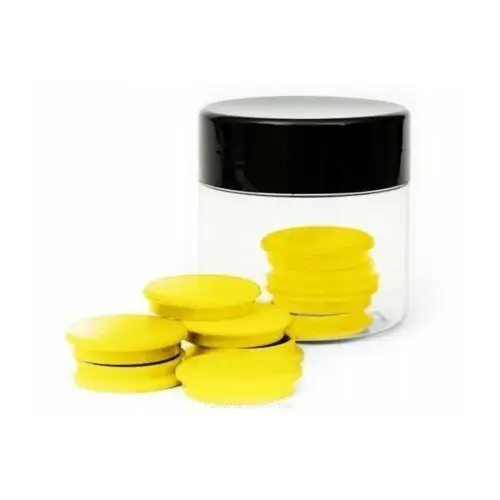 Magnesy okrągłe, żółte, 30 mm, 10 sztuk Tres
