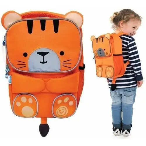 Plecak dla przedszkolaka dziewczynki i chłopca pomarańczowy Trunki Tygrys Tipu
