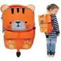 Plecak dla przedszkolaka dziewczynki i chłopca pomarańczowy Trunki Tygrys Tipu Sklep