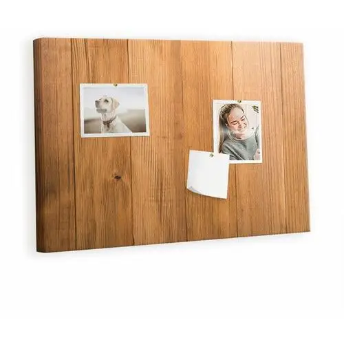 Tulup Kolorowy organizer - tablica korkowa z pinezkami - drewniane deski 60x40 cm
