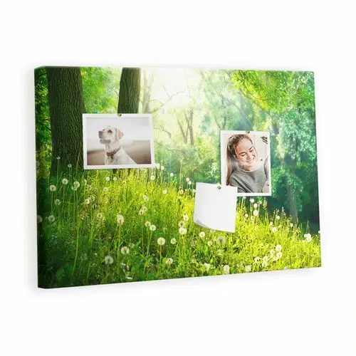 Tulup Kolorowy organizer - tablica korkowa z pinezkami - natura wiosenna 60x40 cm