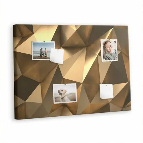 Korkowa Plansza z Pinezkami - 100x70 - Abstrakcja trójkąty