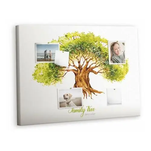 Korkowa Plansza z Pinezkami - 100x70 - Drzewo rodzinne