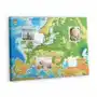 Korkowa plansza z pinezkami - 100x70 - geografia mapa świata Tulup Sklep