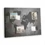 Tulup Korkowa plansza z pinezkami - 100x70 - mapa świata beton Sklep