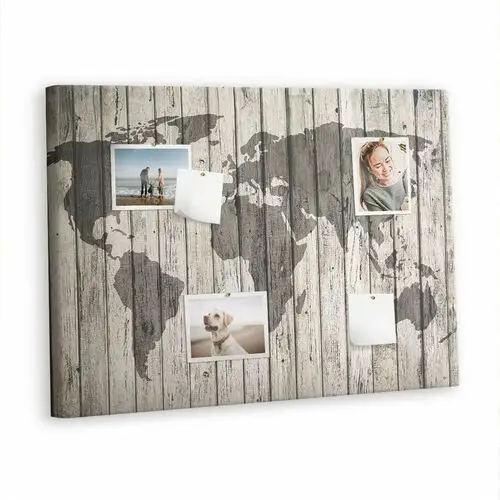Korkowa plansza z pinezkami - 100x70 - mapa świata deski Tulup