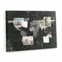 Korkowa plansza z pinezkami - 100x70 - mapa świata dolar Tulup Sklep