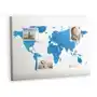 Korkowa Plansza z Pinezkami - 100x70 - Mapa świata Sklep