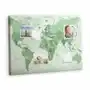 Korkowa Plansza z Pinezkami - 100x70 - Polityczna Mapa Świata Sklep