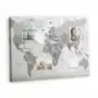 Korkowa Plansza z Pinezkami - 100x70 - Polityczna Mapa Świata Sklep