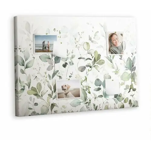 Korkowa Plansza z Pinezkami - 100x70 - Rośliny liście