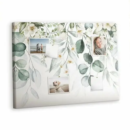 Korkowa Plansza z Pinezkami - 100x70 - Rośliny natura