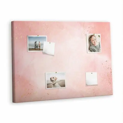 Korkowa plansza z pinezkami - 100x70 - różowy marmur Tulup