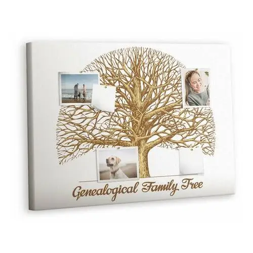 Korkowa Plansza z Pinezkami - 100x70 - Stare rodzinne drzewo