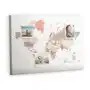 Korkowa plansza z pinezkami - 100x70 - szczegółowa mapa świata Tulup Sklep